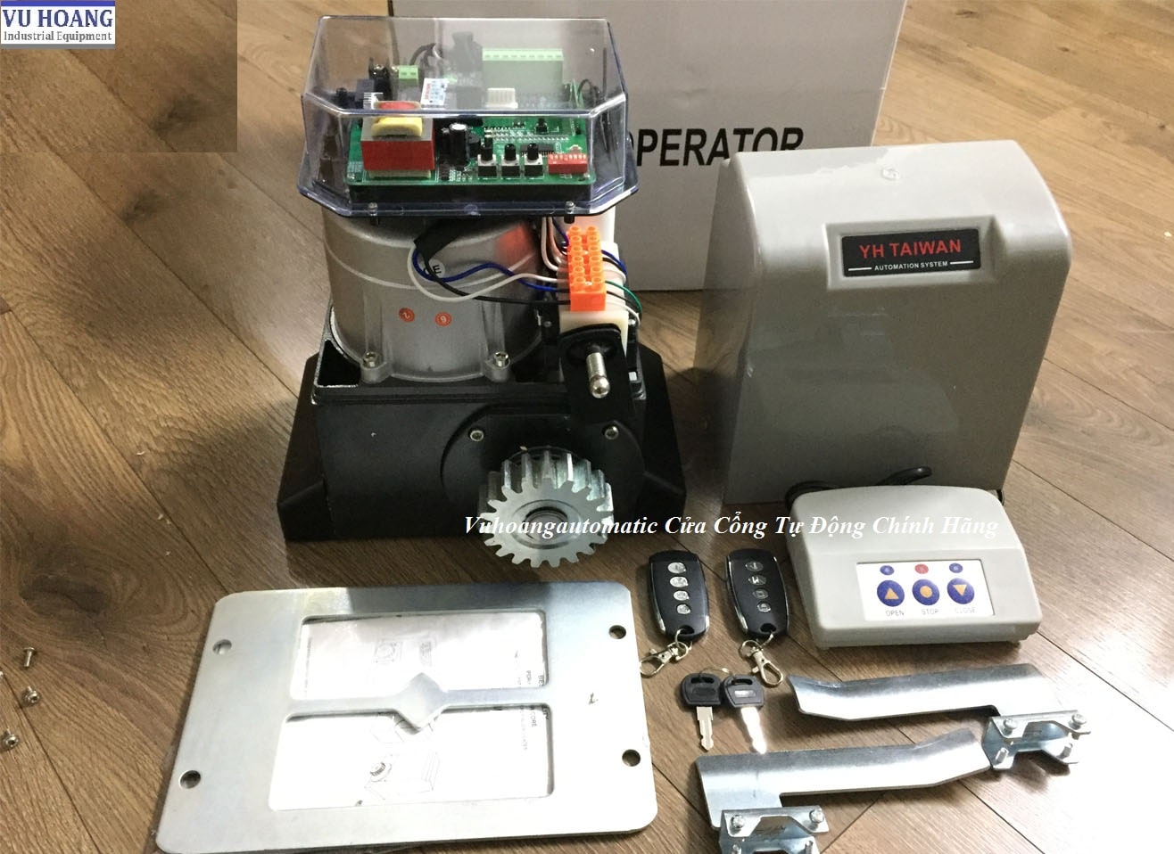 Motor cổng trượt YH 1000kg Đài Loan chính hãng